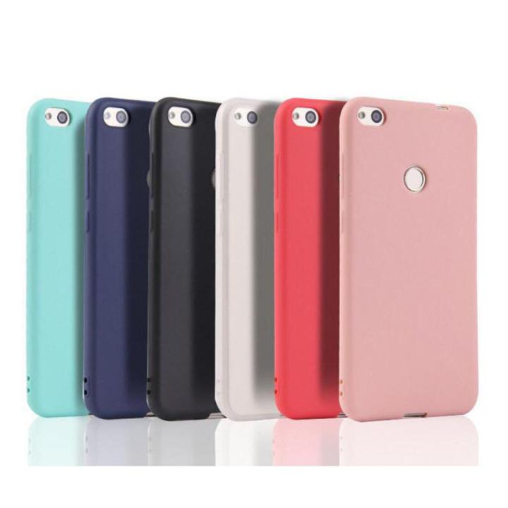 For Huawei P8 lite 2017 Case Honor 8 lite Case P9 Lite 2017 Silicone Soft TPU Cover Matte Candy solid colors Case