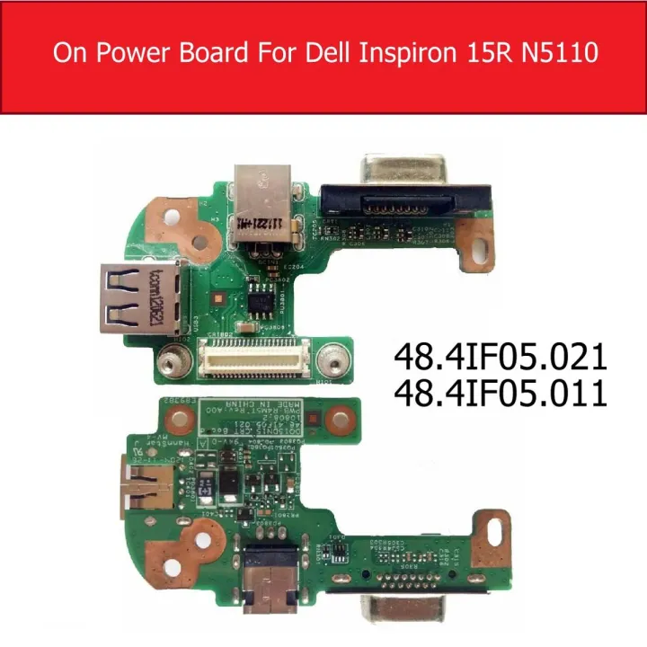 【3C VictoryEagle Store】Power Board For Dell Inspiron 15R N5110 with VGA DQ15DN15 Power Switch button Jack Board 48.4IF05.011
