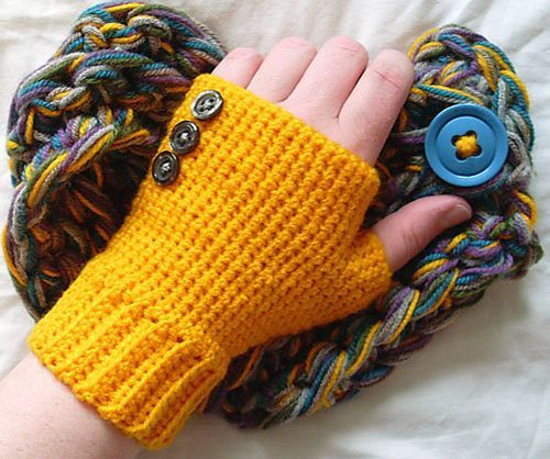 Gloves for Women Winter/ Fingerless Gloves for Girls/ handmade - Main Image
