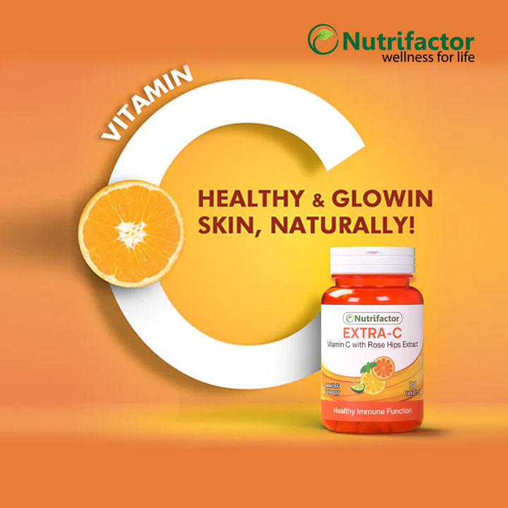 Extra-C Vitamin C With Rose Hips Extract 30s Tablets