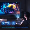 HY350 ANDROID 11.0V (CPU ALLWINNER H713) SMART PROJECTOR 2GB+32GB DUAL SPEAKER 1080P WITH DUAL BAND WIFI6 AND BLUETOOTH 5.0 BRIGHTNESS (LUMENS) 580 ANSI SUPPORT 4K. 