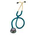 3M™ Littmann® Classic III Stethoscope Caribbean Blue Tube – Gold Finish - Rainbow Bell 5807. 
