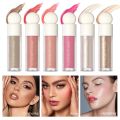 Lakerain 5 colors Makeup Liquid Blush Waterproof Sweatproof Not Fade Natural Cheek Tint Creamy Velvet Matte Blush. 