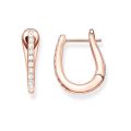 【DM bag factory Store】Rose Creole Hinged Hoop Earrings,Thomas Fashion En-vogue Good Jewelry For Women,2020 Ts Gift In 925 Sterling. 