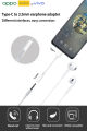 Oppo Reno 11 F 5 G/Reno 11 F G Usb Type C To 3.5 MM Jack Usbc 3 5 Headphone Adapter For Reno 8 Pro 6 Realme GT 2 Vivo X80 Tipo C Jack Audio Cable. 