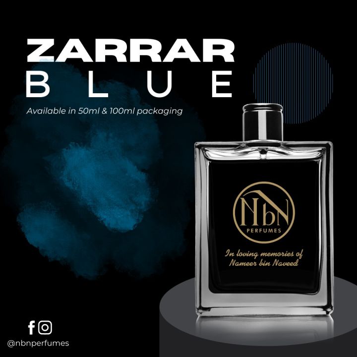 ZARRAR BLUE (100ml)🦋💙 NbN Unisex Craving! NbN Perfumes