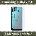 Samsung Galaxy F41 Matte Soft Skin Back Protector. 
