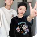 Japanese Cute Cartoon Doraemon Print T-shirt Women's Short Sleeve Loose Large Size Shirt Top. 