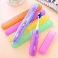 Pack of 2 - Random Color Toothbrush Case Holder, Portable Plastic Toothbrush Case Convenient Toothbrush Protector Cover Tube Shaped Holder, Toothbrush Protector Cover. 