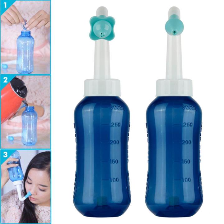 OIMG 300Ml Nose Wash Neti Pot Cleaner Irrigation Detox Rinse Cleaner Nasal Irrigator Saline Spray Nasal Cleaner Sinus Neti Kit For Adults Kids Good Effect And Easy To Use