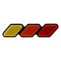 3X Tri-Color Front Grille Badge Emblem for Toyota Tacoma 4Runner RAV4. 