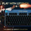 Logi tech G PRO Mechanical Gaming Keyboard - Ultra-Portable Tenkeyless Design, Detachable USB Cable, LIGHTSYNC RGB Backlit Keys, Official League of Legends Edition. 