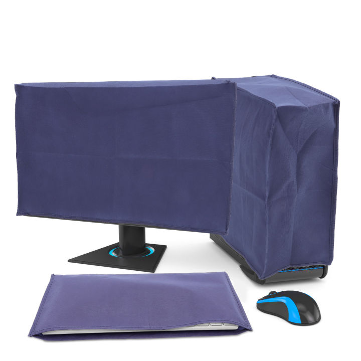 3 Pieces Computer Dust Cover Monitor + Keyboard+ Computer Host Pc Dust Proof Computer Covers Case Computer Dust Cover