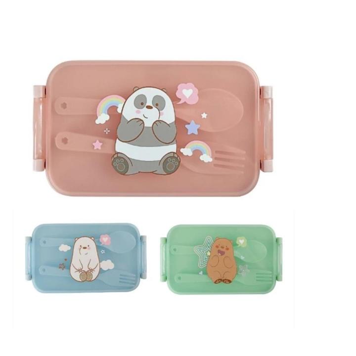 Were Bears Box We Bare Bears Collection 4.0 Food Container /Student Lunch Box 470ml ...