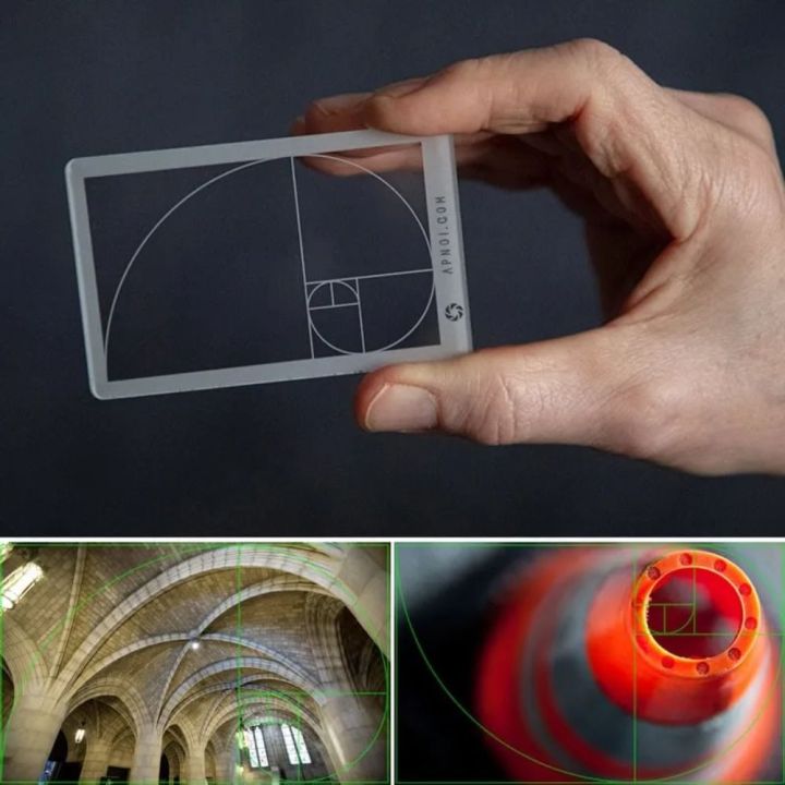 New Acrylic Viewfinder Ruler Portable Multifunction Fibonacci ...