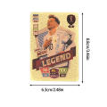 Soccer Star Card Football Player Fan Cards 50 Sheets European and American Football Star Footballers Gold Foil Cards Gifts. 