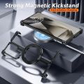 Metal Frameless Case for Samsung Galaxy S24 Ultra S23 Ultra with Magnetic Kickstand. 
