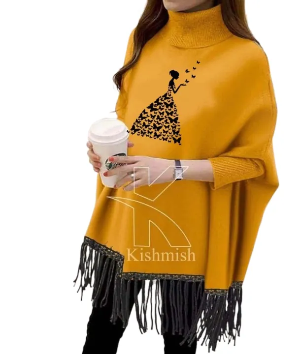 Women's%20Unique%20Butterflies%20Lady%20Printed%20Fleece%20Poncho%20For%20Women%20Printed%20Poncho%20For%20Girls%20-%20Image%208