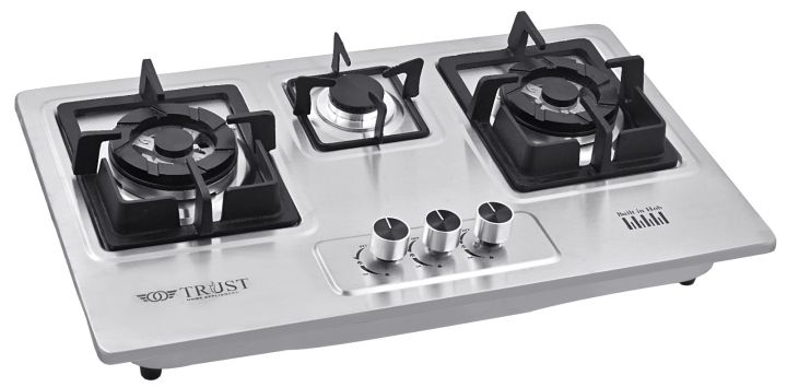 Trust Gas Automatic Hob - 3 Burner Model TH-303-S Steel Top