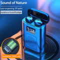 M6 TWS Bluetooth 5.1 Wireless Earphones With Binaural Separation Design And CVC8.0 Noise Reduction Version Built In Micphone. 