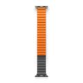 UNIQ Revix Reversible Magnetic Apple Watch Strap Series 1-8 SE/SE2 45/44/42MM – (Grey/Orange). 
