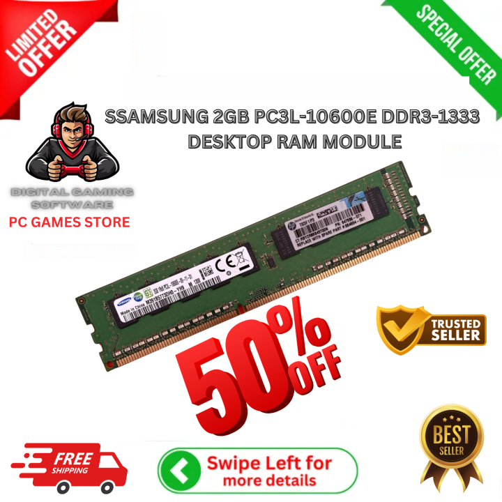 DDR3 RAM 2GB COMPATIBLE WITH PC TOWER & DESKTOP | Daraz.pk
