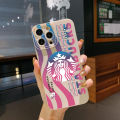 for Samsung Galaxy S22 Plus Note 20 Ultra S21 FE S20 Phone Cases Starbucks Coffee High Quality Camera Protection Square Frame Edge Cover. 