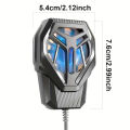 Cooler3 5-In-1 LED Light Gaming Phone Cooler with High-Speed USB Charging for Gamers. 