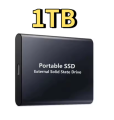 1TB External SSD – Ultra-Fast Portable Solid State Drive with USB 3.0/Type-C, Shockproof Design, and Plug-and-Play Compatibility for Laptop/Desktop/Phone. 