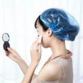 100PCS Disposable Shower Cap Flexible Transparent Spa Hair Salon Hotel One-Off Bathing Elastic Shower Hat Bath Supplies. 