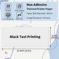 Mini Printer Paper Roll For Printing Self Adhesive Printing Paper - Thermal Paper & Sticky Paper - For Portable Bluetooth Mini Pocket Printer - For Printing Photos/ Pictures/ Office Receipt/ Labels/ Note/ QR Code/ Labels/ Memo. 