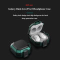 yaNew Security Lock Design Cover For Samsung Galaxy Buds Live/Pro/2 Headphone Cover Military Grade Hard Silicone Anti-Slip Case. 