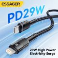 Essager PD 29W USB C to Lightning Fast Charging Cable For IPhone 14 13 12 11 pro Max XS iPad Pro. 