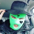 Fashion Men Women Embroidery Balaclava Warm 3 Holes Full Face Cover Broken Heart Hood Knitted Balaclava Face Mask Winter Ski Mask for Winter Adult Supplies Vintage. 