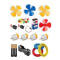 DC motor fan set for kids Electronic Science Project. 
