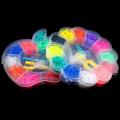 600pcs Colorful Rubber Loom Bands Weave Elastic Make Bracelet DIY Box Girls Gift. 