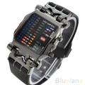 【S Elvey Trend Store】Unisex binary led digital date dial sport band wrist watch. 