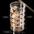 Acrylic Rotating Jewelry Organizer with Lid Transparent | Ear Rings & Necklace_Bracelets Holder | Rotating Makeup Organizer. 