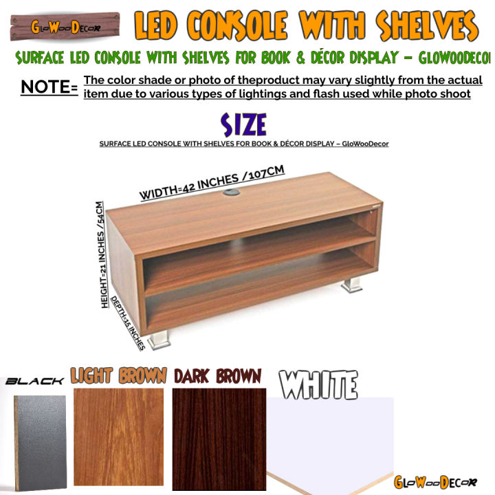 surface led consol,LED Console , Blue leo Entertainment center, tv ...