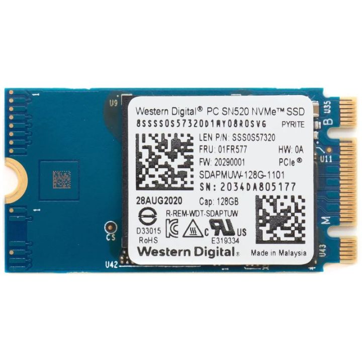 M.2 Nvme SSD 2232 -  2242 - 2280 Size, Branded Good Health, Laptop Pulled SSD Card