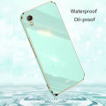 Biruiqu for OPPO A37 Back Cover Luxury 6D Plating Frame Shiny Bling Phone Pounch Soft Silicone Square Phone Case. 