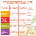 𝐖𝐁𝐌 - Natural Solution Body Wash Marula Oil - 500ml | Hydrating Body Wash Shower Gel. 