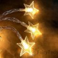 Solar Star String | Fair Light - String Light Twinkle Garlands Lamp Holiday Party Wedding Decoration Fairy Lights. 