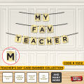 Teachers Day Card Banner Collection, Best Teacher Ever, Best Mentor & Guide, Happy Teacher s' Day, My Ideal, Students Favorite, Decoration Celebrations Cards Letters, School, Collage & University Events Occasion Party Decor Supply : zbPLwsER. 