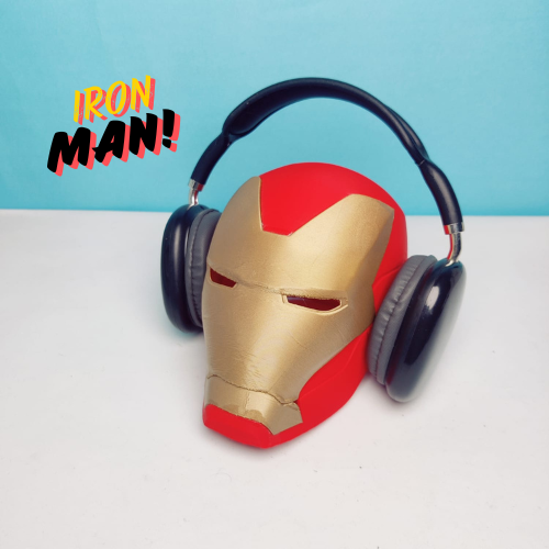 Iron Man Headphone Stand – Stylish, Durable Headset Holder for Gamers and Marvel Fans – Perfect Desk Decor for Gaming & Audio Accessories