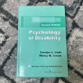 Psychology of Disability Second Edition by Carolyn L. Vash PhD , Nancy M. Crewe PhD. 