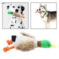 Dog Squeaky Toys Duck Plush Toy Cat Dog Chew Toy Fun Interactive Squeaker. 
