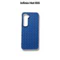 Infinix Hot 60i 4G Back Cover Soft Leather Texture Woven Design Camera Protection Phone Case for Infinix Hot 60i 4G. 