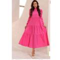 Pink Long Linen Maxi For Girls - Premium Quality, Stylish Maxi Dress - Fashionable And Comfortable Wear. 