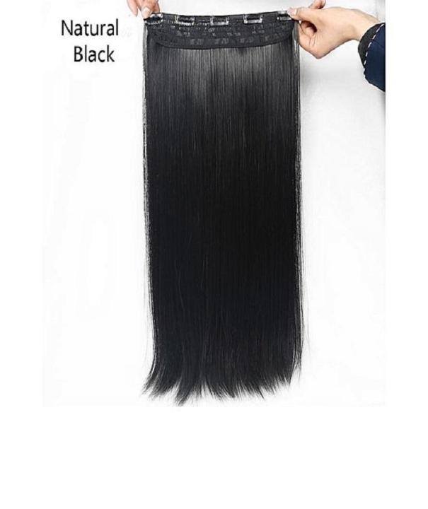 Straight Hair Extension Natural Black 22 inches